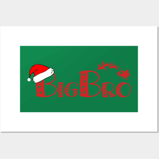 Christmas Family Name "Big Bro" Photo Design Shirt Posters and Art